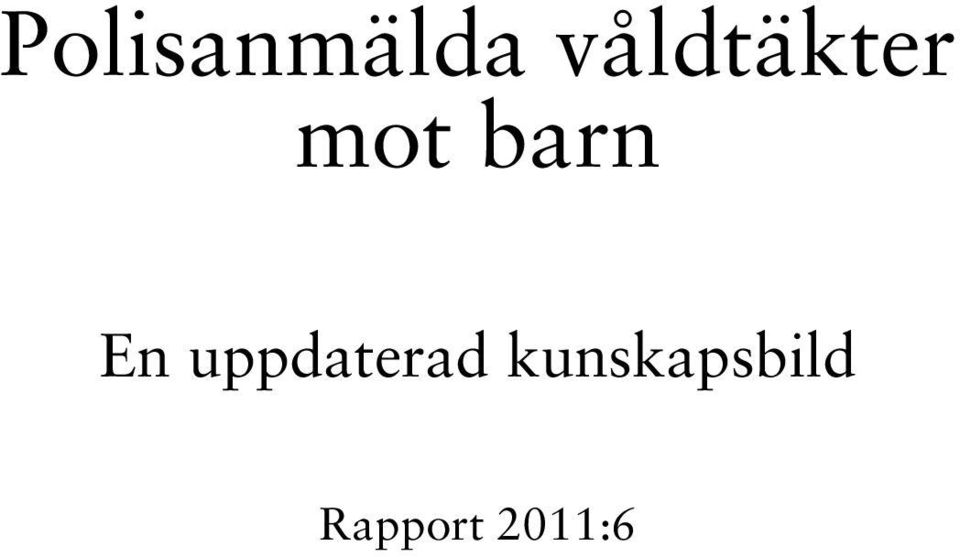 barn En uppdaterad