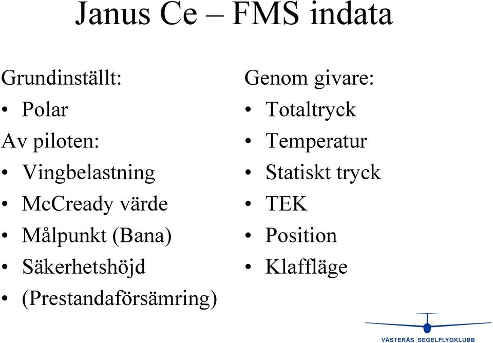 (Bana) Säkerhetshöjd (Prestandaförsämring) Genom