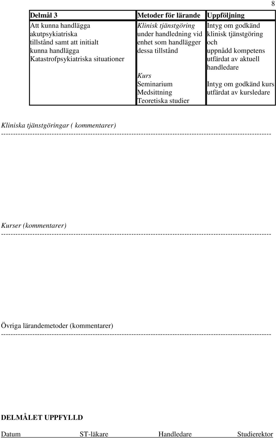 Katastrofpsykiatriska situationer Metoder för lärande