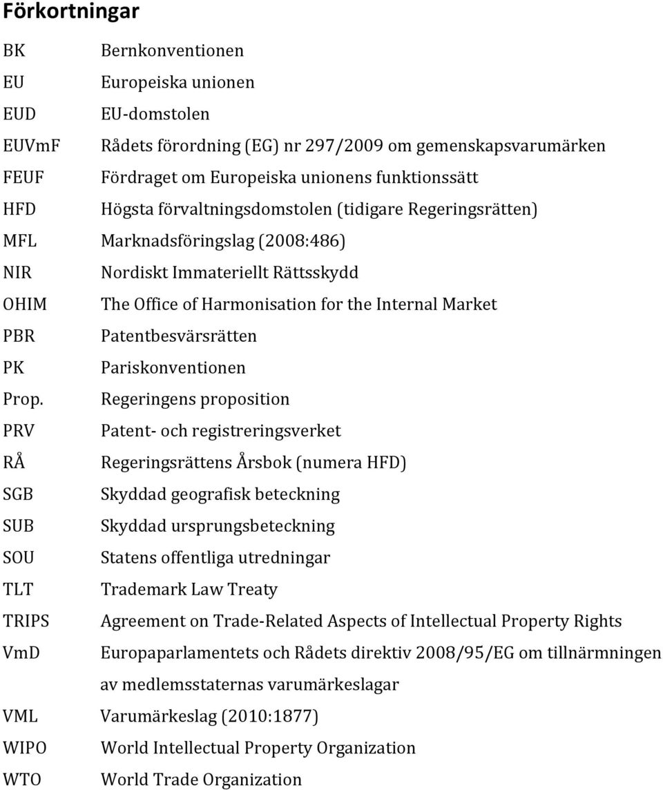 funktionssätt Högsta förvaltningsdomstolen (tidigare Regeringsrätten) Marknadsföringslag (2008:486) Nordiskt Immateriellt Rättsskydd The Office of Harmonisation for the Internal Market