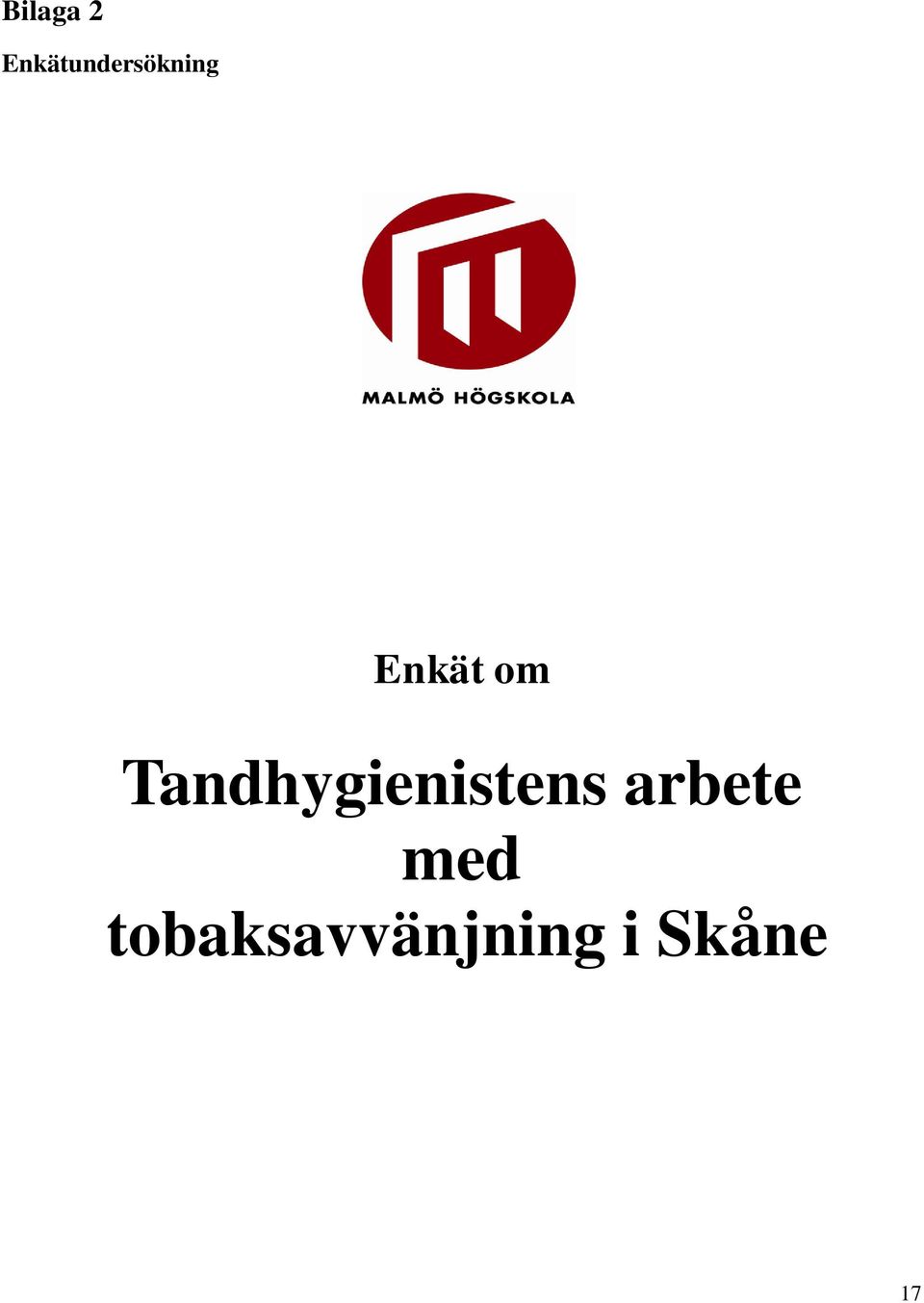 Enkät om