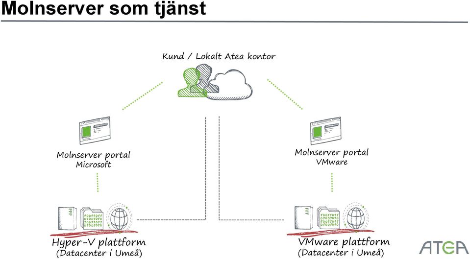 Molnserver portal VMware Hyper-V plattform