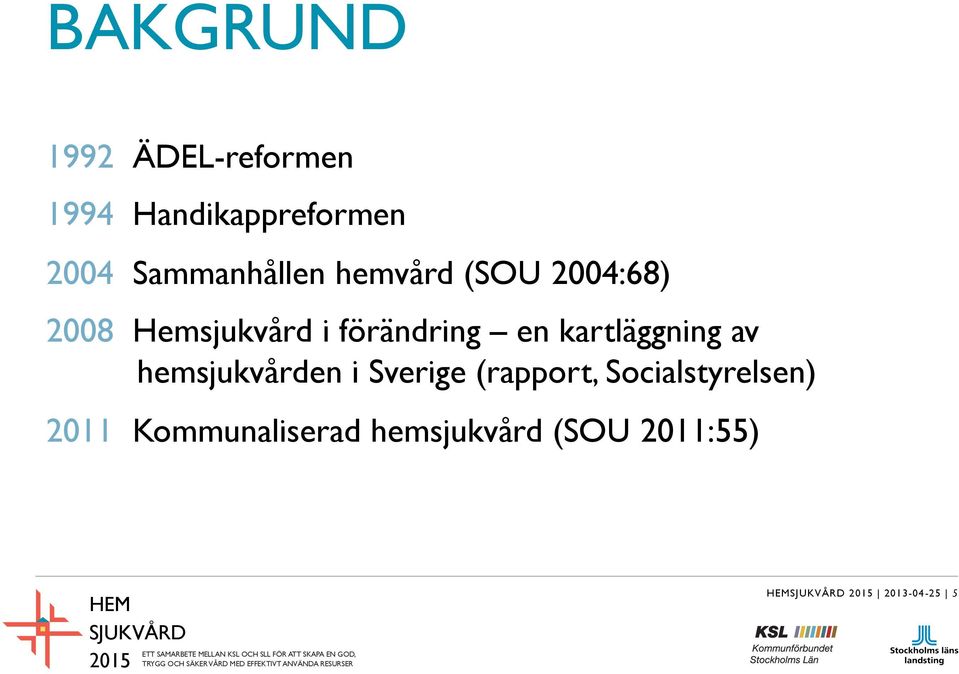 förändring en kartläggning av hemsjukvården i Sverige