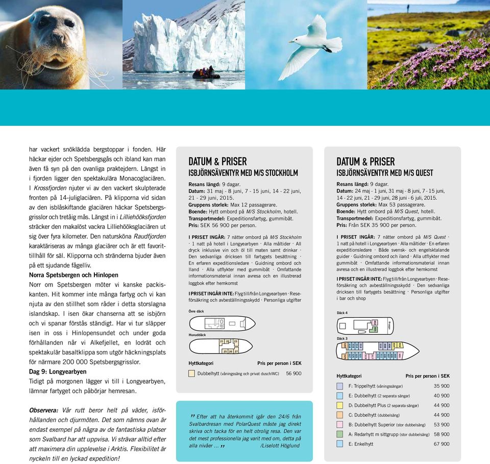 Längst in i Lilliehööksfjorden sträcker den makalöst vackra Lilliehööksglaciären ut sig över fyra kilometer.