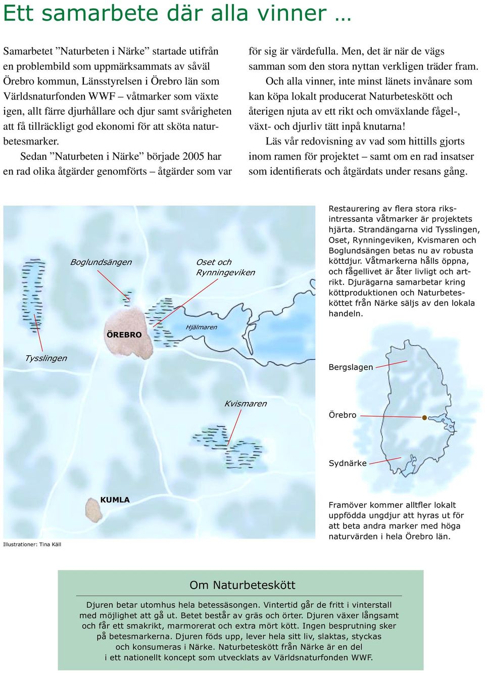 Sedan Naturbeten i Närke började 2005 har en rad olika åtgärder genomförts åtgärder som var för sig är värdefulla. Men, det är när de vägs samman som den stora nyttan verkligen träder fram.