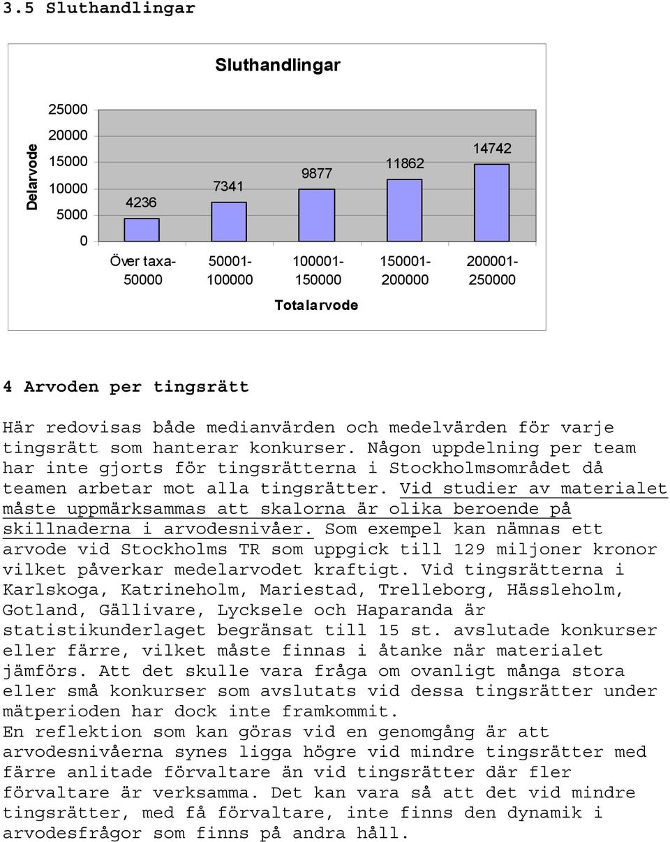 Vid studier av materialet måste uppmärksammas att skalorna är olika beroende på skillnaderna i arvodesnivåer.