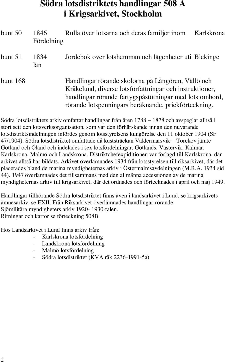 lotspenningars beräknande, prickförteckning.