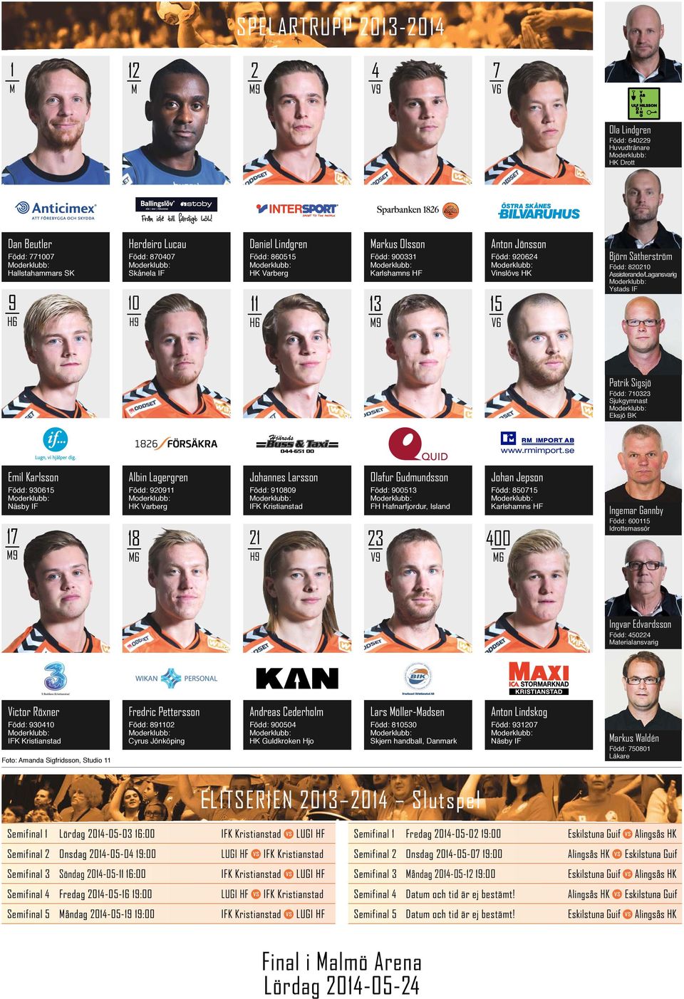 Patrik Sigsjö Född: 710323 Sjukgymnast Eksjö BK www.rmimport.