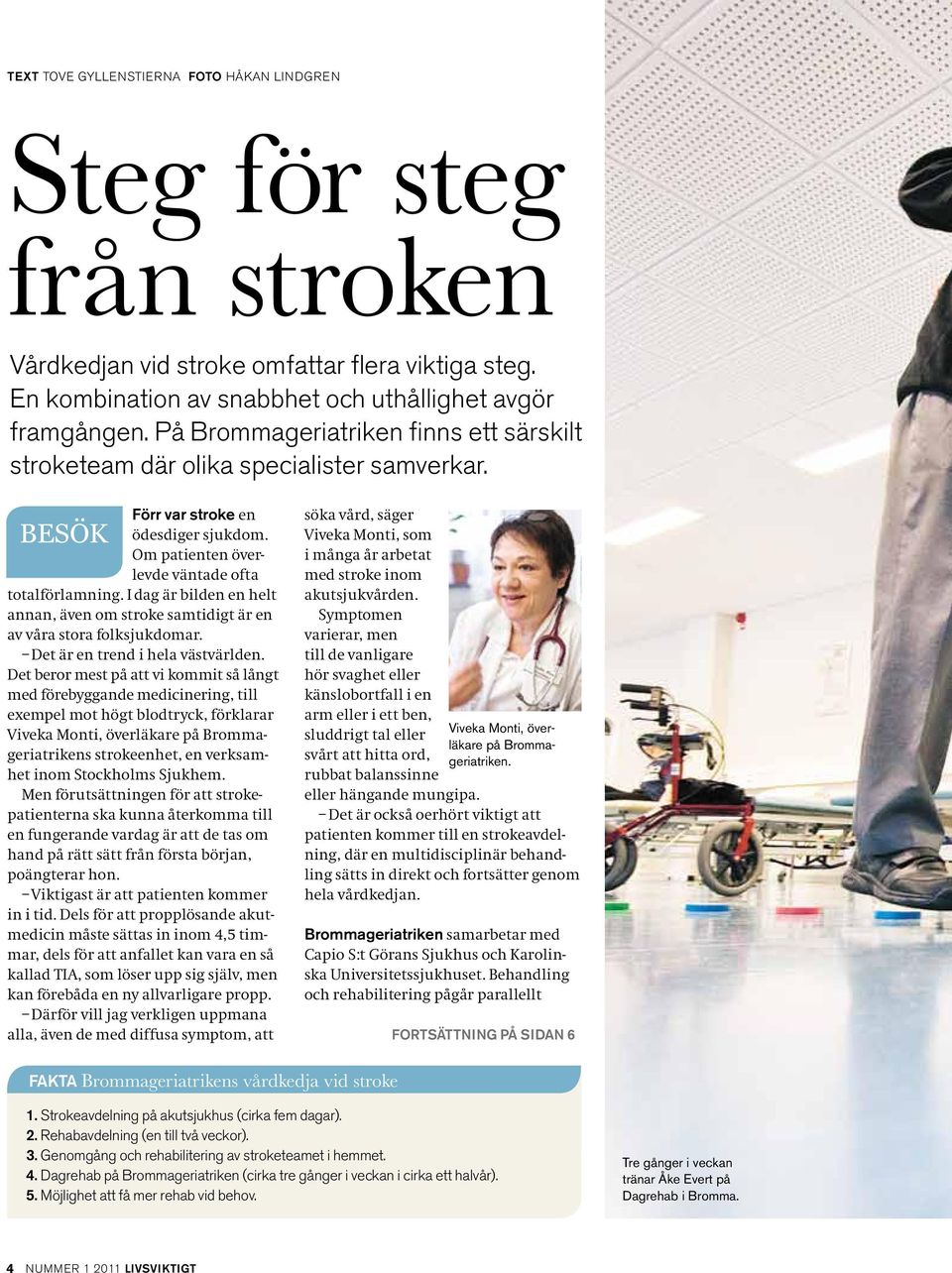 I dag är bilden en helt annan, även om stroke samtidigt är en av våra stora folksjukdomar. Det är en trend i hela västvärlden.