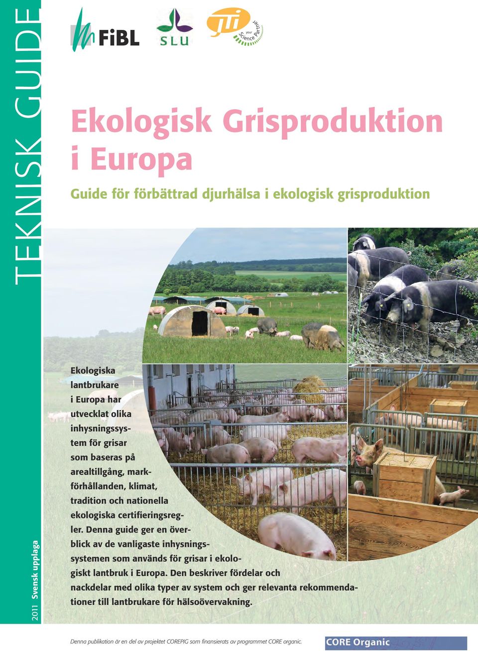 Denna guide ger en överblick av de vanligaste inhysningssystemen som används för grisar i ekologiskt lantbruk i Europa.