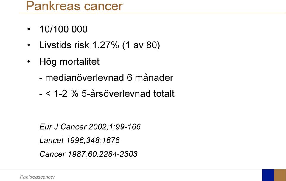 månader - < 1-2 % 5-årsöverlevnad totalt Eur J