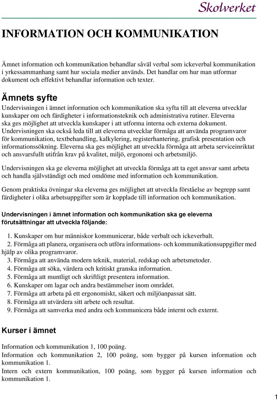 INFORMATION OCH KOMMUNIKATION - PDF Free Download