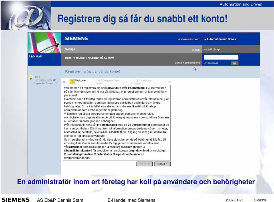 Automation and Drives En administratör