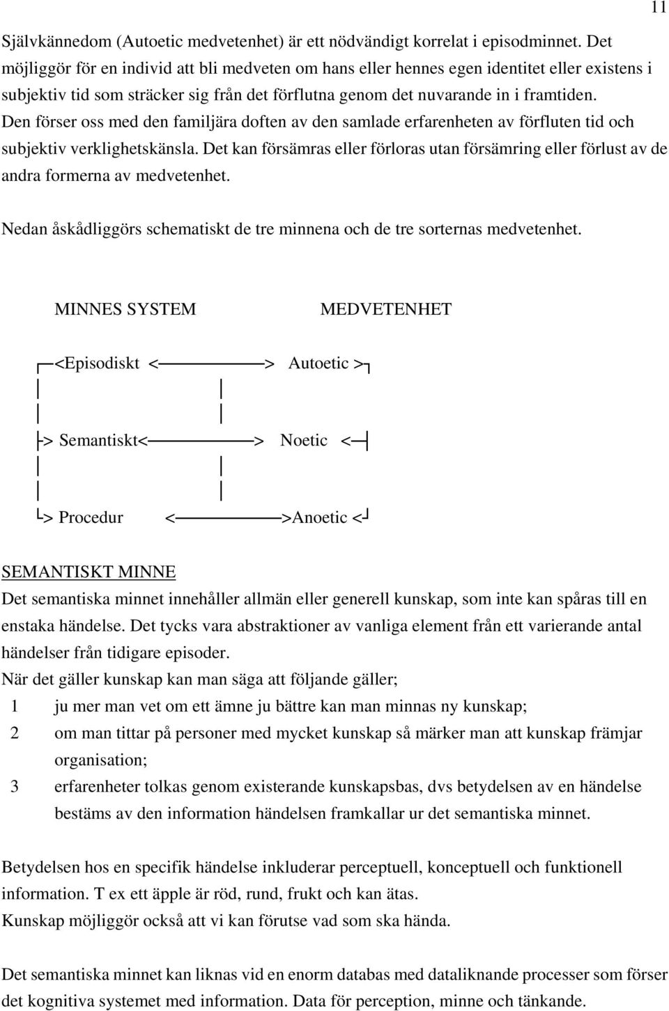 Den förser oss med den familjära doften av den samlade erfarenheten av förfluten tid och subjektiv verklighetskänsla.