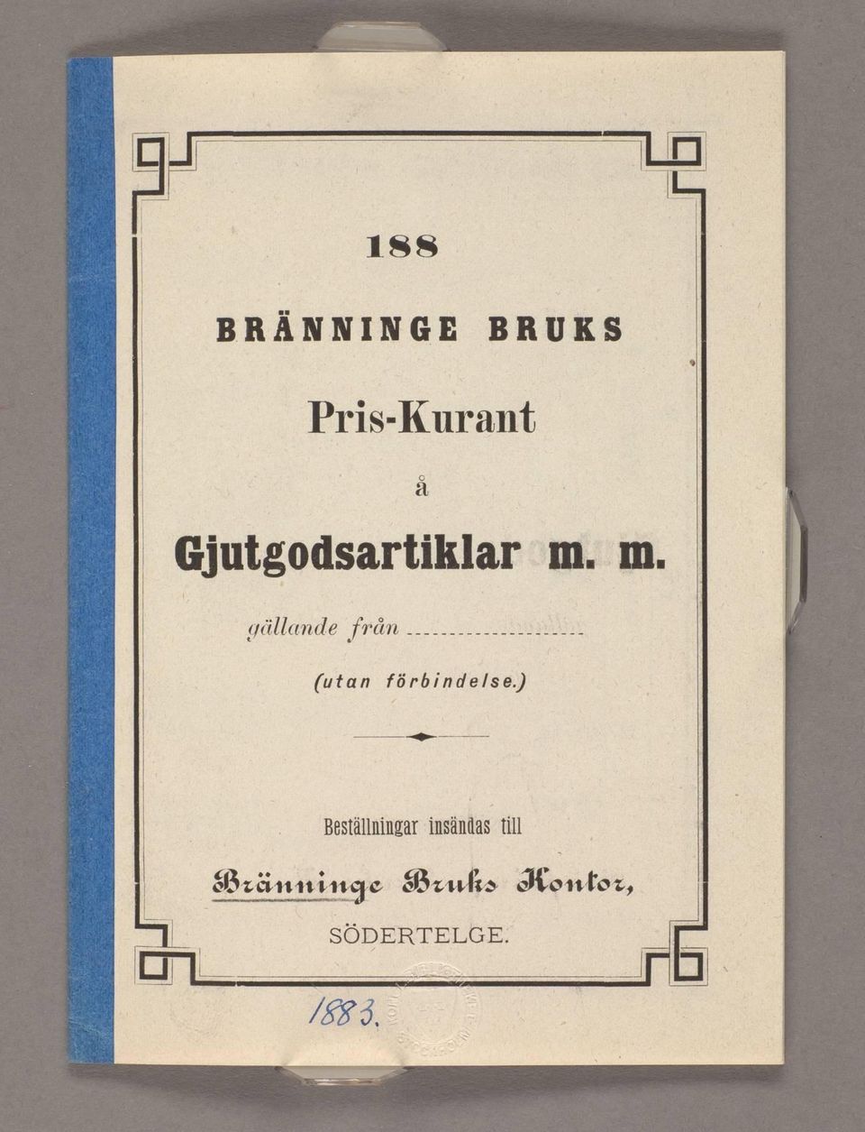 m. <fällande från (utan förbindelse.