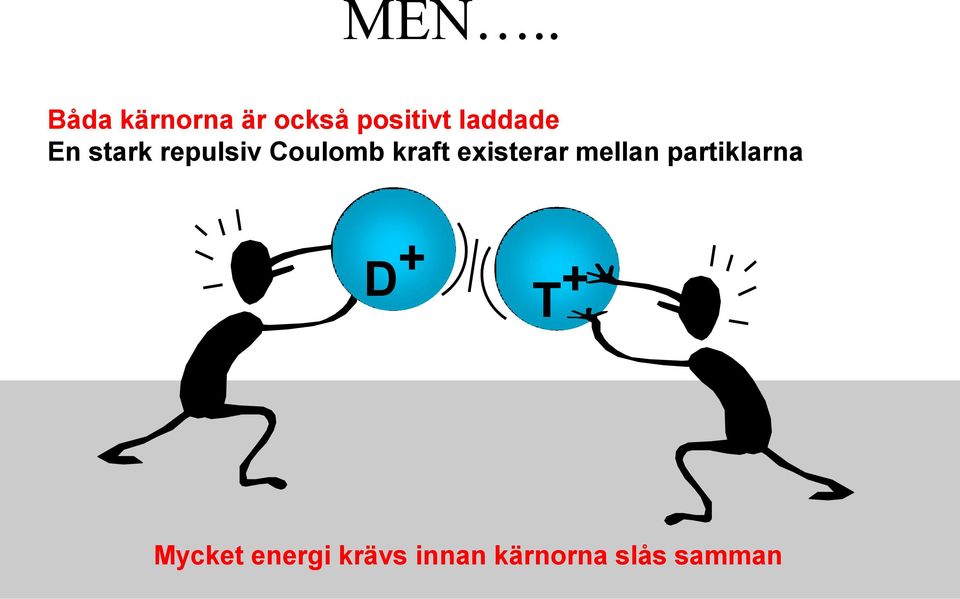 existerar mellan partiklarna D + T +