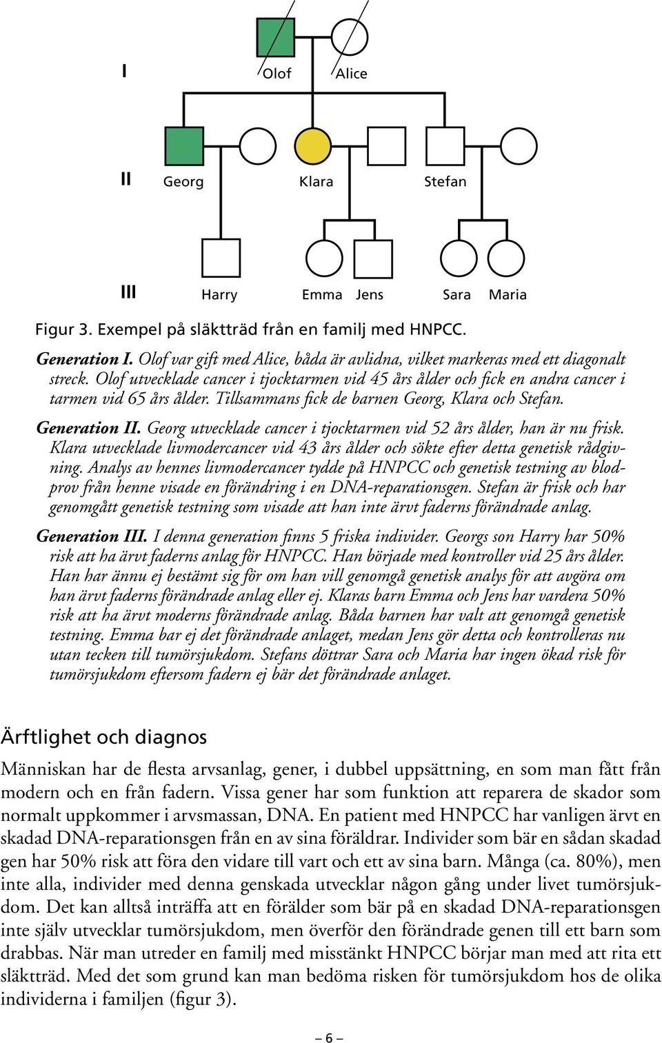 Tillsammans fick de barnen Georg, Klara och Stefan. Generation II. Georg utvecklade cancer i tjocktarmen vid 52 års ålder, han är nu frisk.