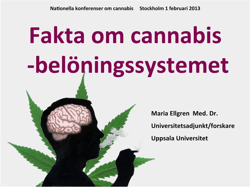 cannabis - belöningssystemet Maria Ellgren