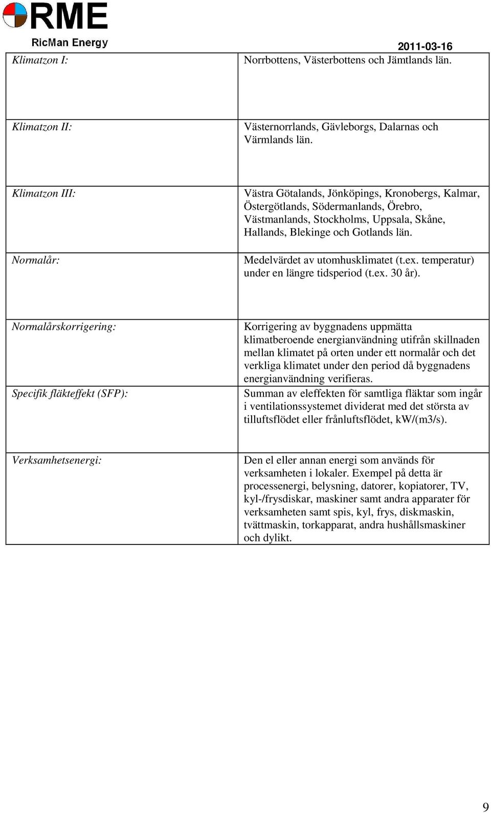 Medelvärdet av utomhusklimatet (t.ex. temperatur) under en längre tidsperiod (t.ex. 30 år).