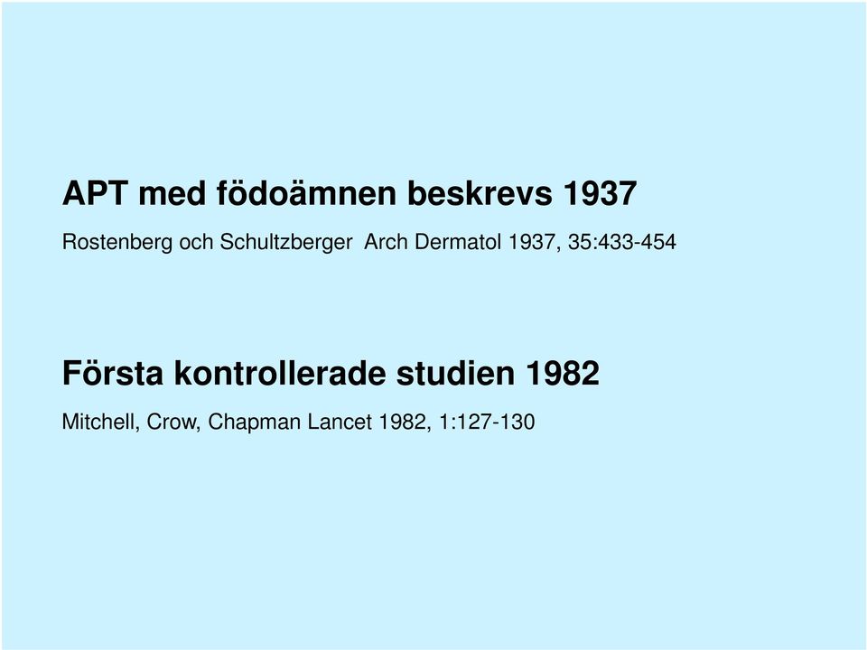 35:433-454 Första kontrollerade studien