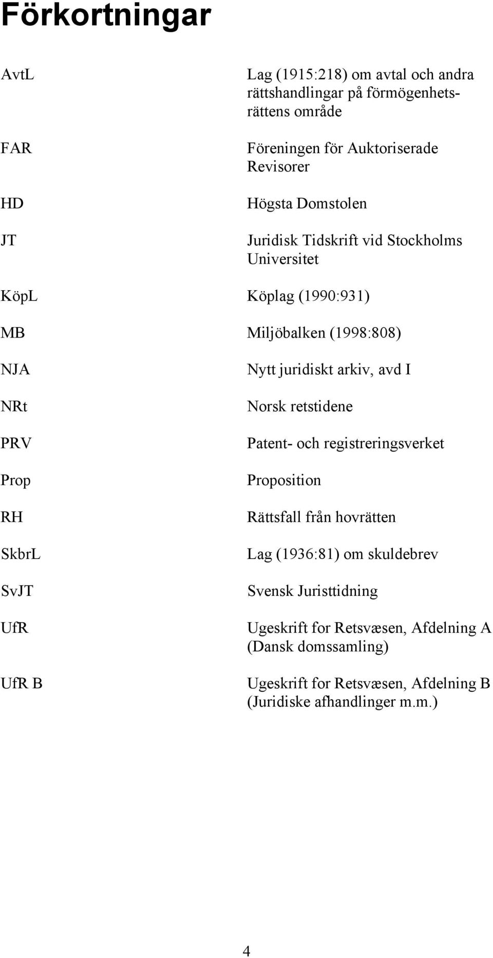 UfR B Nytt juridiskt arkiv, avd I Norsk retstidene Patent- och registreringsverket Proposition Rättsfall från hovrätten Lag (1936:81) om skuldebrev