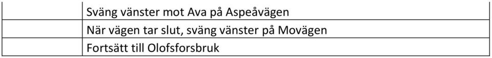slut, sväng vänster på
