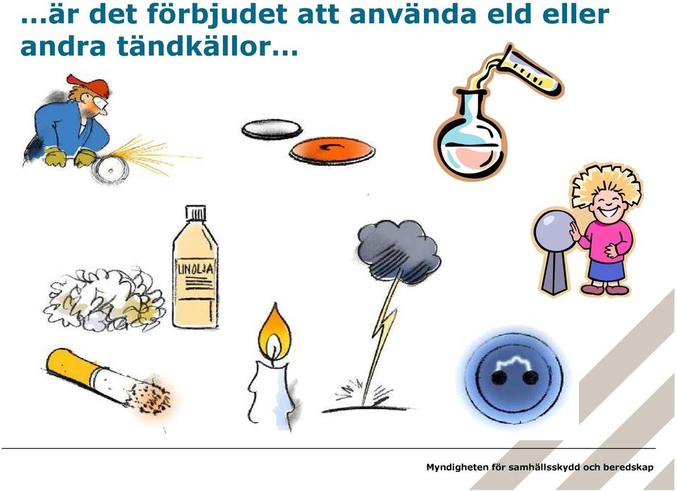 använda eld