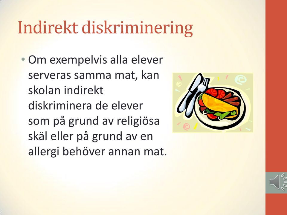 diskriminera de elever som på grund av