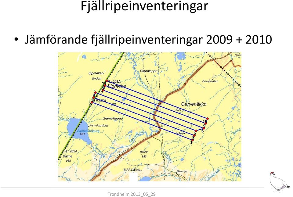 2010 Antal / km 2 Taksering 2009