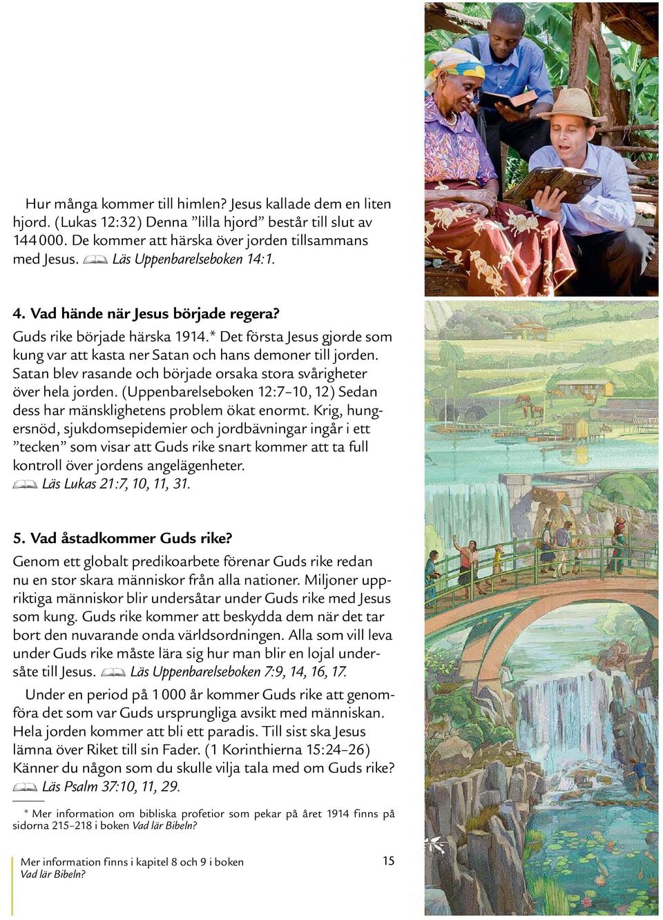 Satan blev rasande och borjade orsaka stora svarigheter over hela jorden. (Uppenbarelseboken 12:7 10, 12) Sedan dess har mansklighetens problem okat enormt.