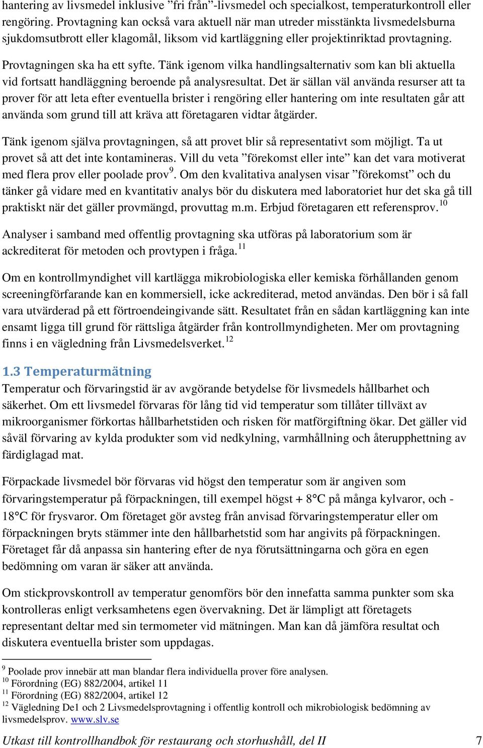 Kontrollhandbok storhushåll och restaurang Del II - PDF Gratis ...