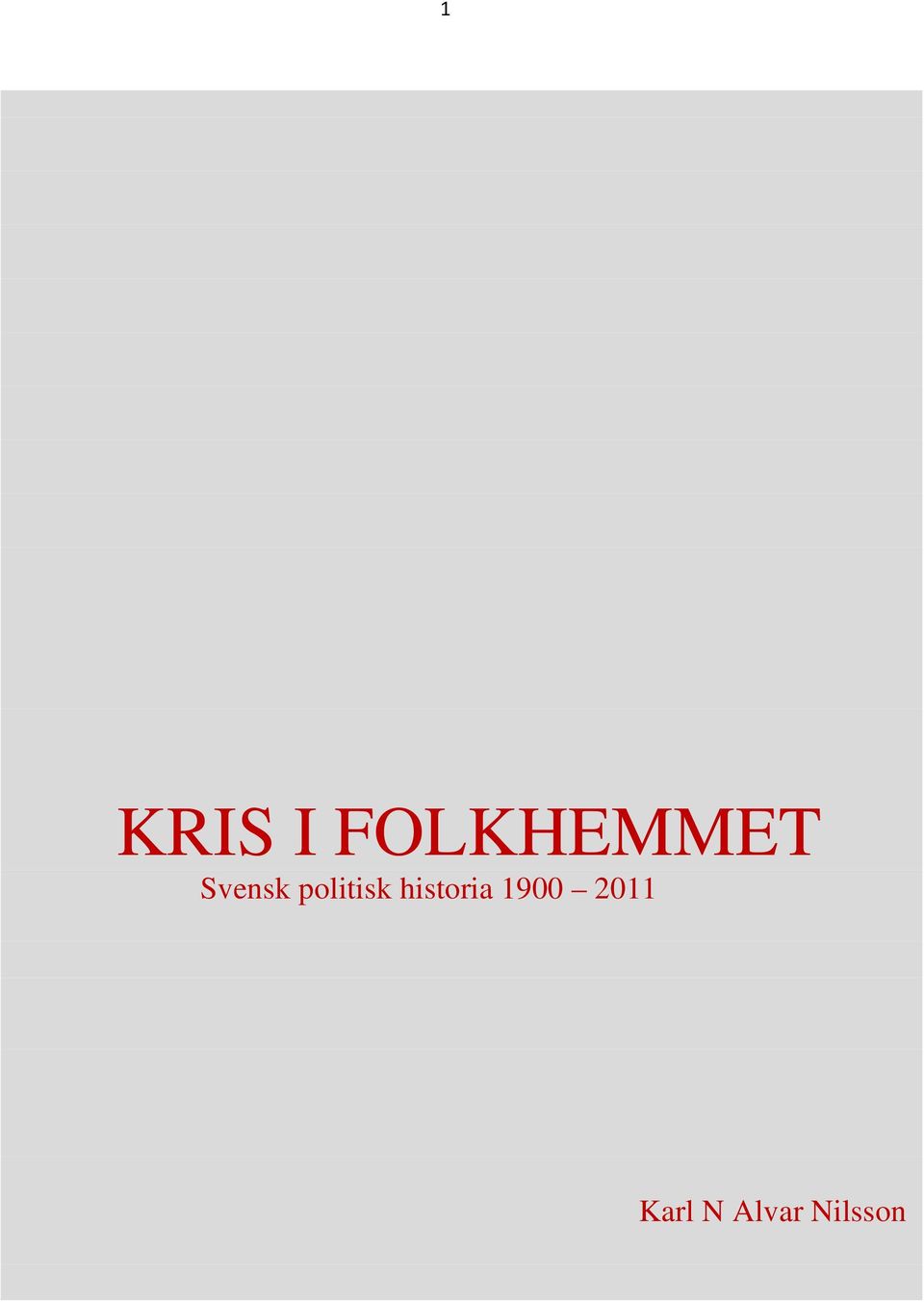 politisk historia