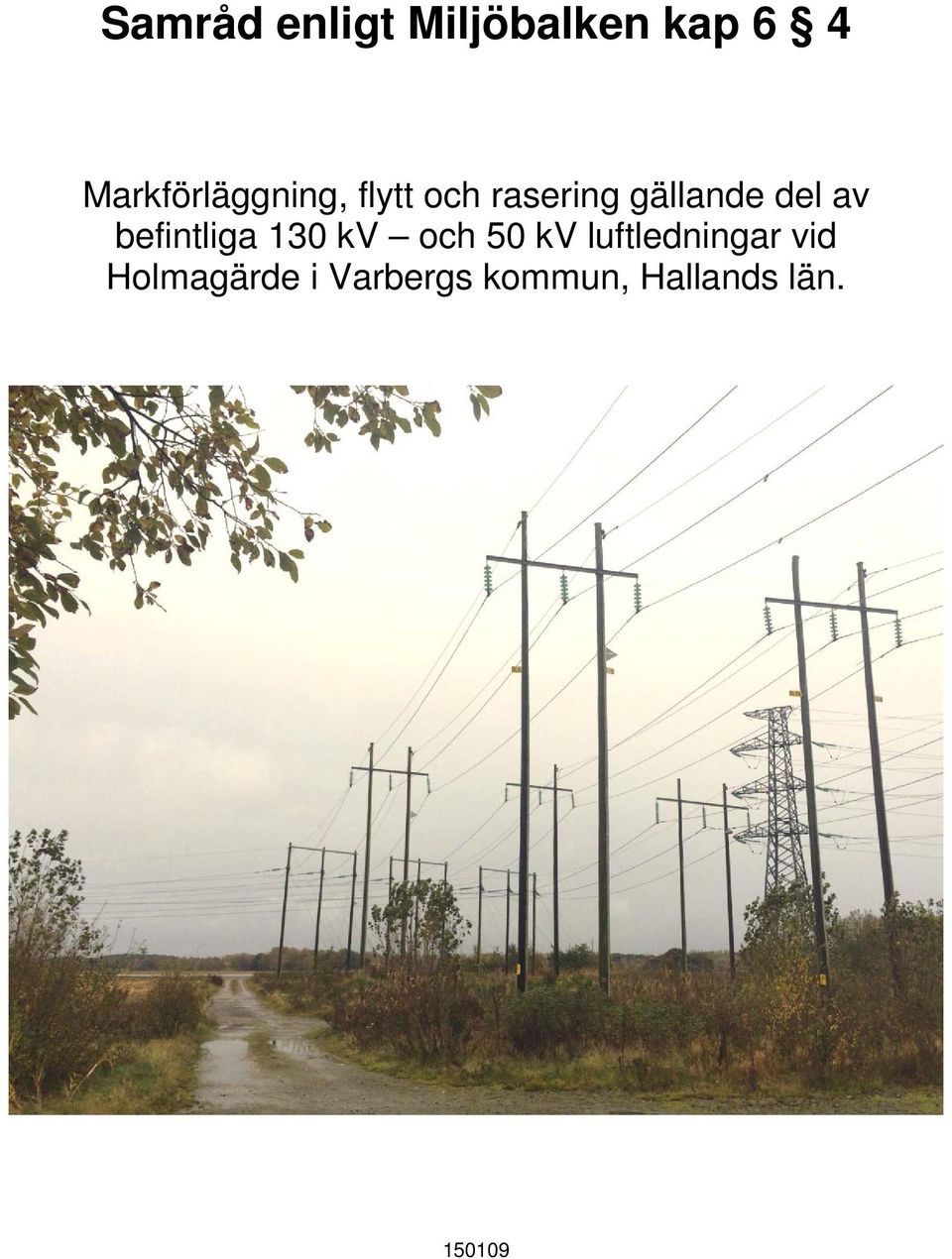 del av befintliga 130 kv och 50 kv