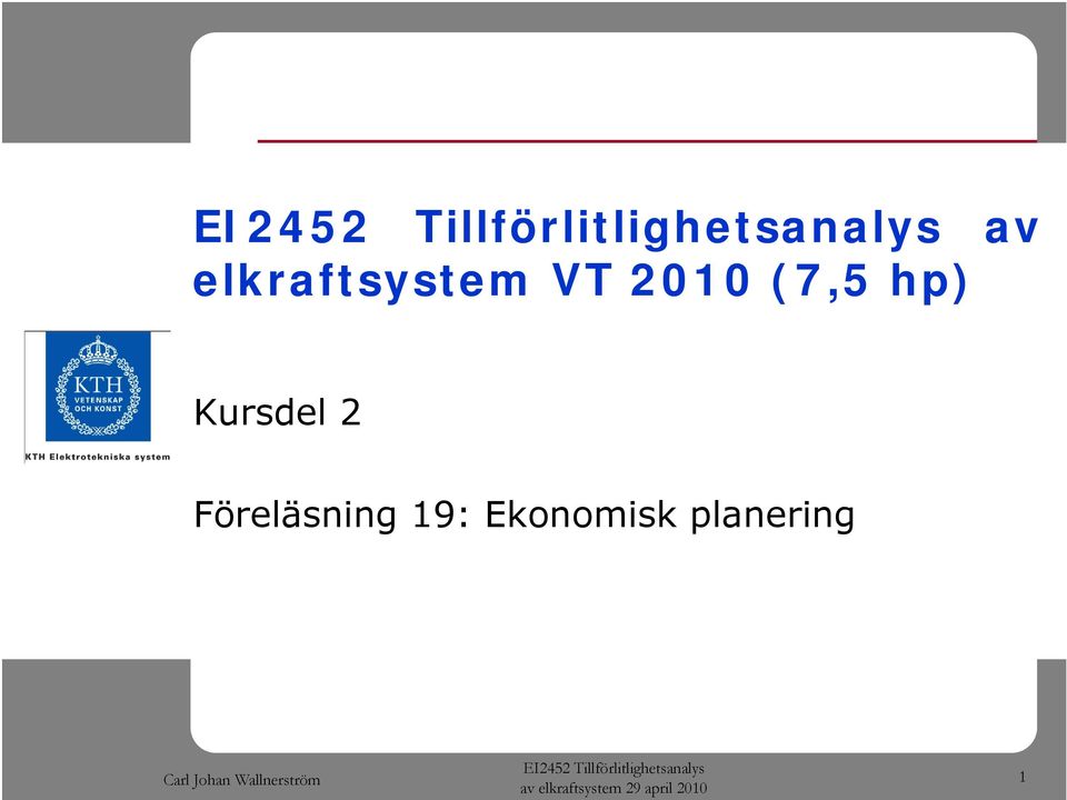 Kursdel 2