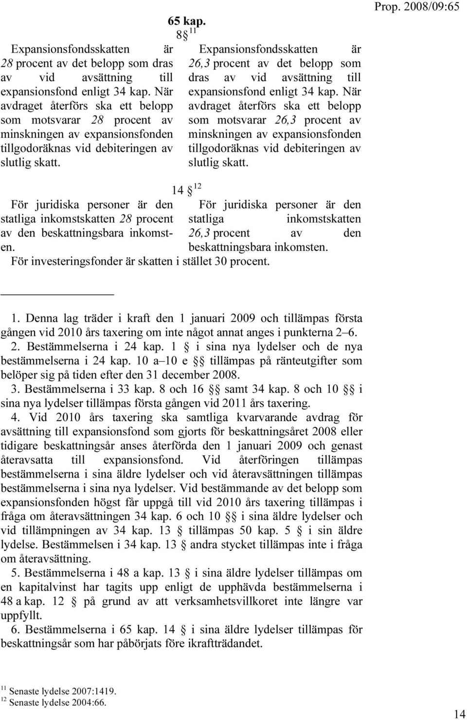 11 Expansionsfondsskatten är 26,3 procent av det belopp som dras av vid avsättning till expansionsfond enligt 34 kap.