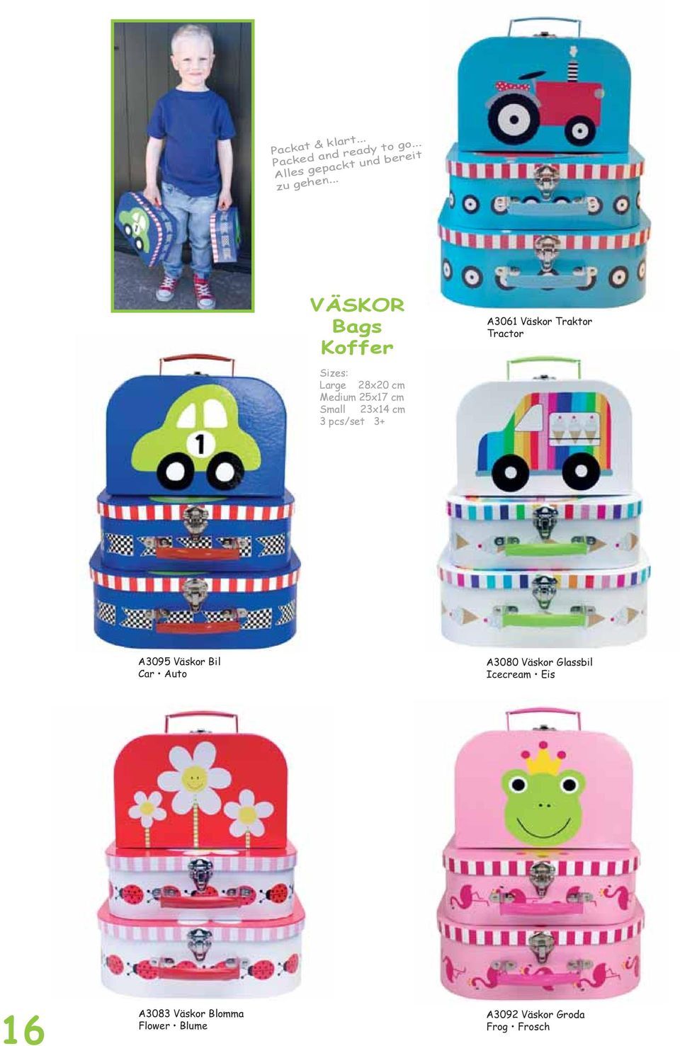 .. VÄSKOR Bags Koffer A3061 Väskor Traktor Tractor Sizes: Large