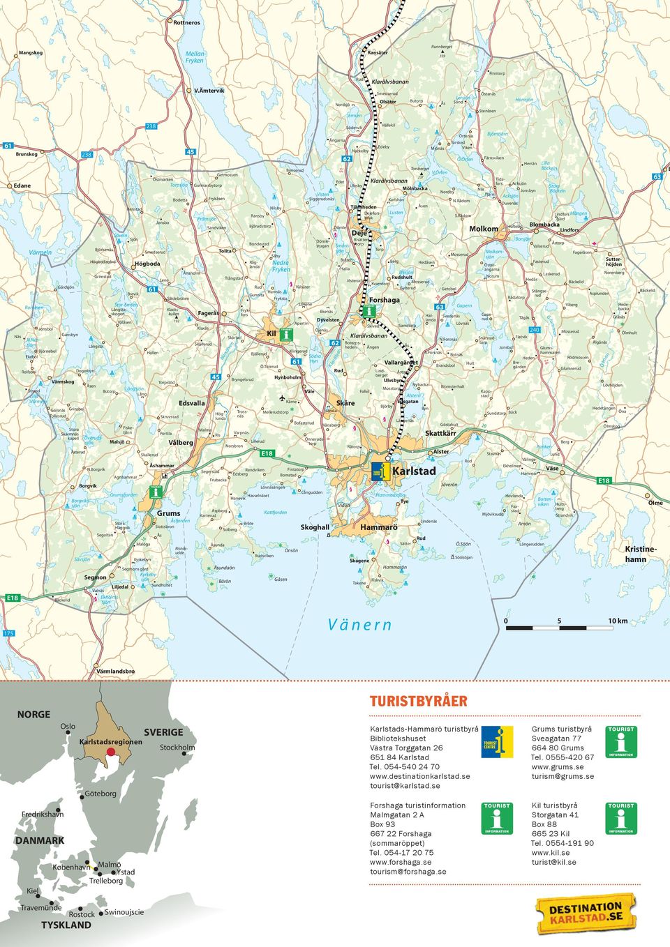 Örten Getmossen 237 Östmarken Tida- 63 Edet Klarälvsbanan Gunnarsbytorp Ulvsby fors Acksjön Edane Torpsjön Stora Mölnbacka Näs Nordby Jonsbyn Böckeln Visten Tjärn Acksjön Bodetta Frykåsen
