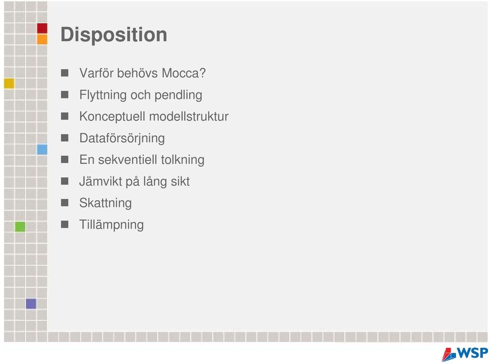 modellstruktur Dataförsörjning En