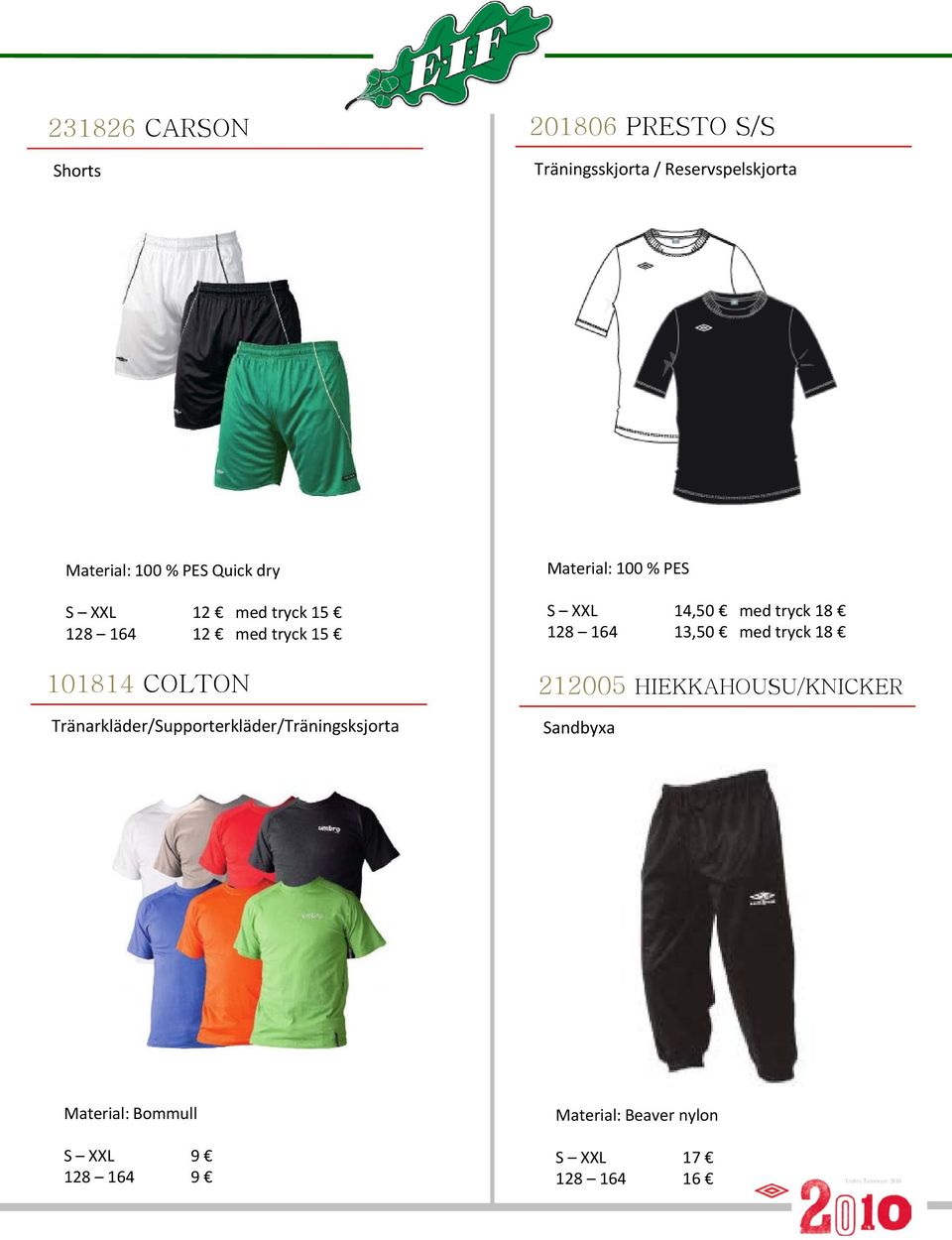 Tränarkläder/Supporterkläder/Träningsksjorta Material: 100 % PES S XXL 14,50 med tryck 18 128 164