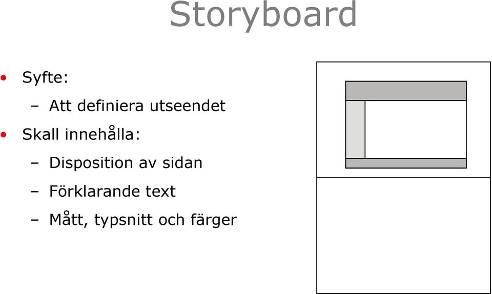 innehålla: Disposition av