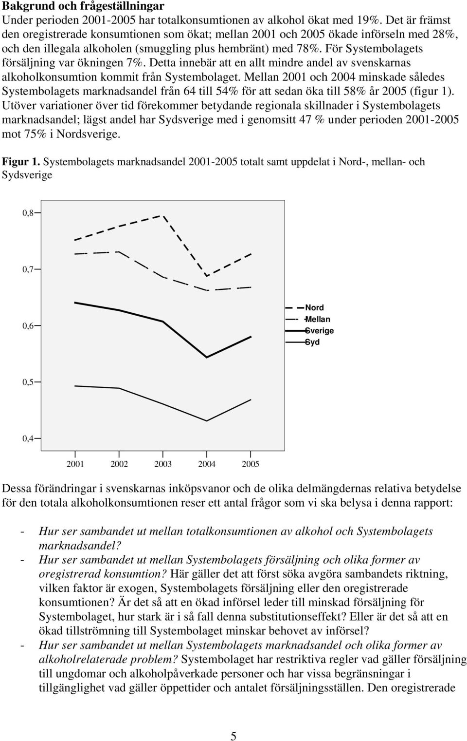 För Systembolagets försäljning var ökningen 7%. Detta innebär att en allt mindre andel av svenskarnas alkoholkonsumtion kommit från Systembolaget.