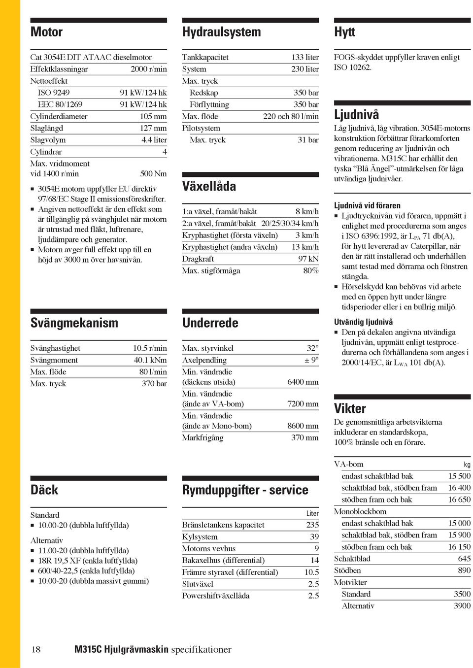Angiven nettoeffekt är den effekt som är tillgänglig på svänghjulet när motorn är utrustad med fläkt, luftrenare, ljuddämpare och generator.