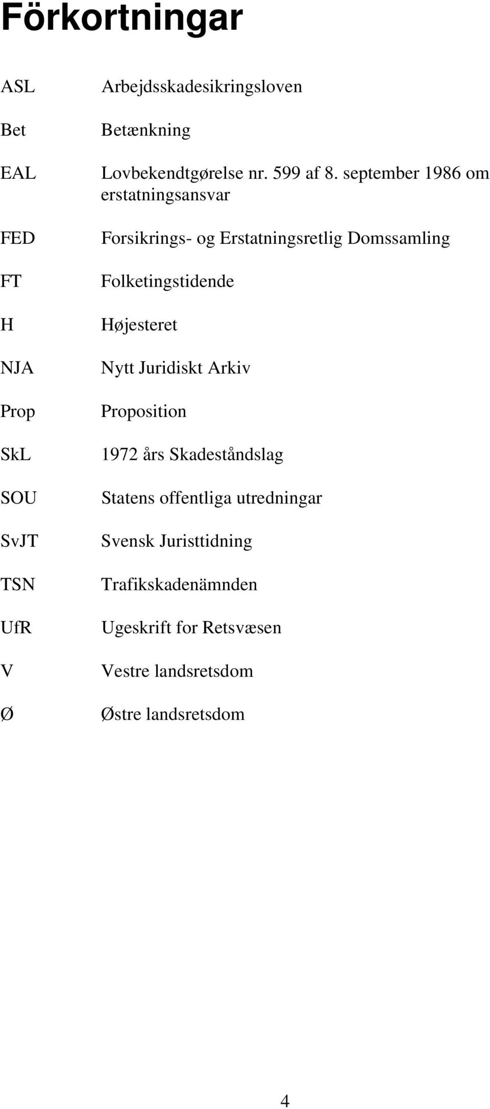 september 1986 om erstatningsansvar Forsikrings- og Erstatningsretlig Domssamling Folketingstidende Højesteret