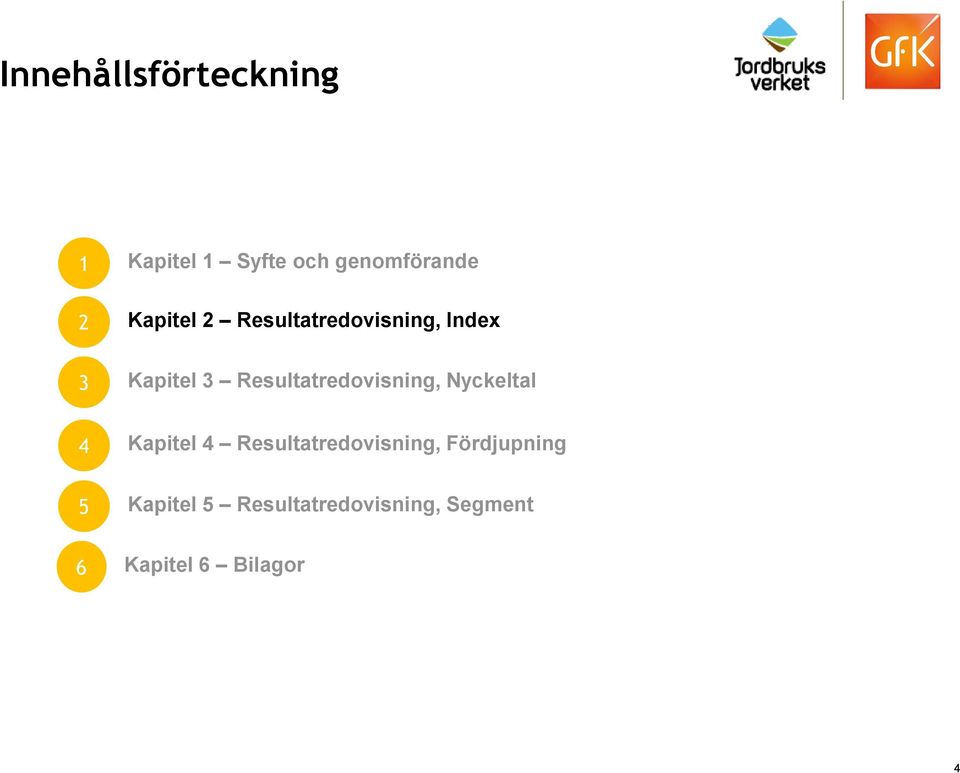 Resultatredovisning, Nyckeltal 4 Kapitel 4