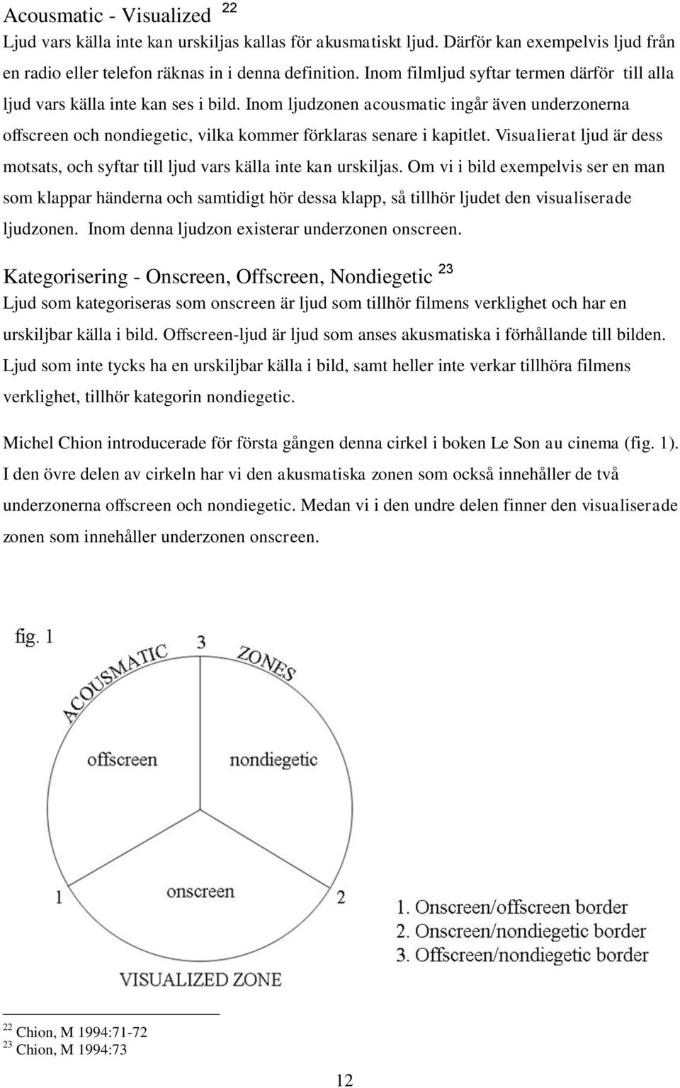 Visualierat ljud är dess motsats, och syftar till ljud vars källa inte kan urskiljas.