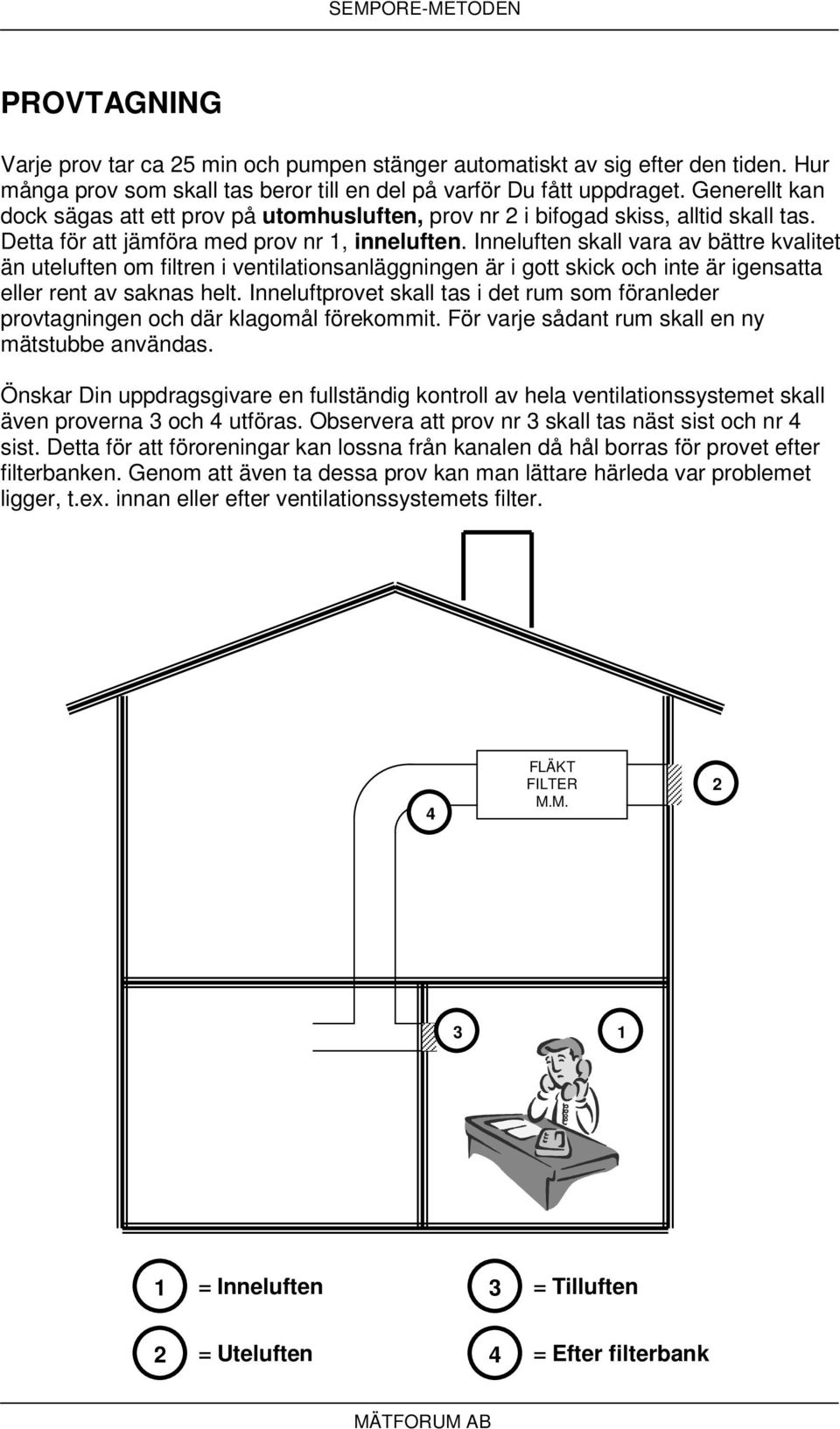 Inneluften skall vara av bättre kvalitet än uteluften om filtren i ventilationsanläggningen är i gott skick och inte är igensatta eller rent av saknas helt.