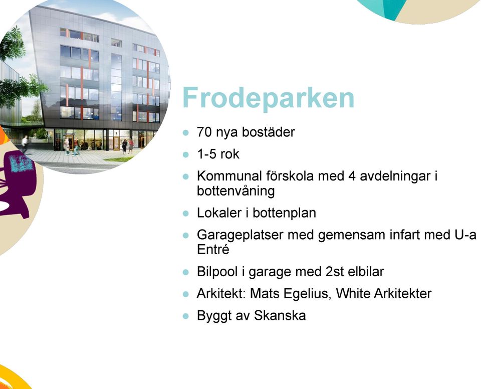 med gemensam infart med U-a Entré Bilpool i garage med 2st