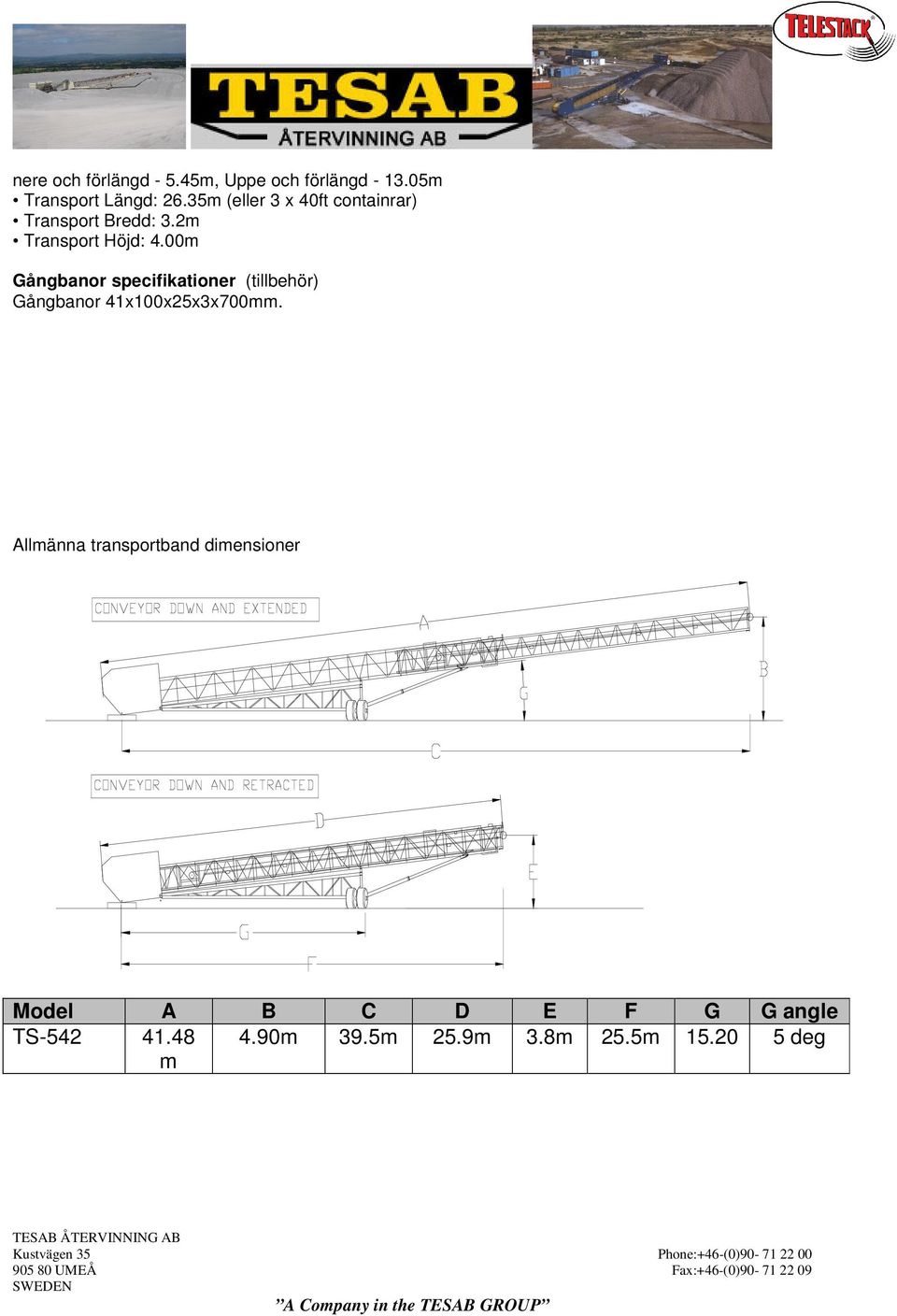 00m Gångbanor specifikationer (tillbehör) Gångbanor 41x100x25x3x700mm.