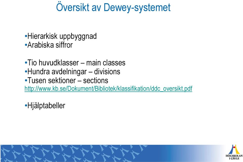 divisions Tusen sektioner sections http://www.kb.