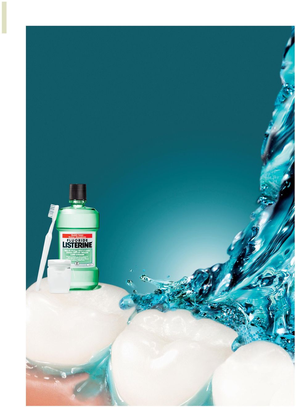 Listerine innehåller tymol, eukalyptol, metylsalicylat och mentol; essensoljor som hjälper till att reducera befintlig plack och hämma nybildningen av plackbeläggning vid daglig